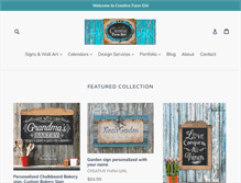 Tablet Screenshot of creativefarmgirl.com